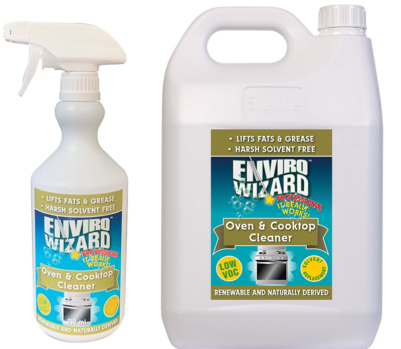 Enviro Wizard Oven & Cooktop Cleaner label detail