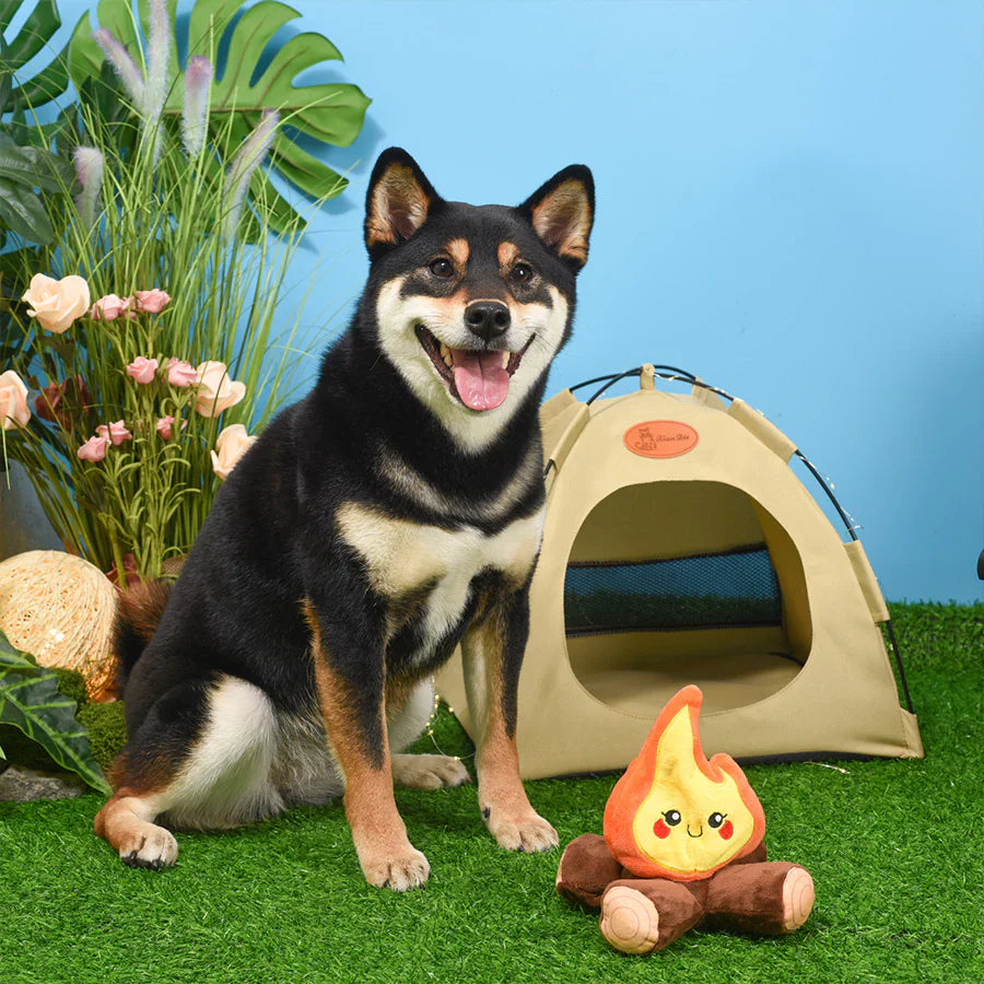 Hugsmart Camping Pups Campfire Dog Toy