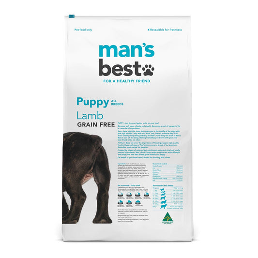 Man's Best – Puppy – GRAIN FREE – Lamb