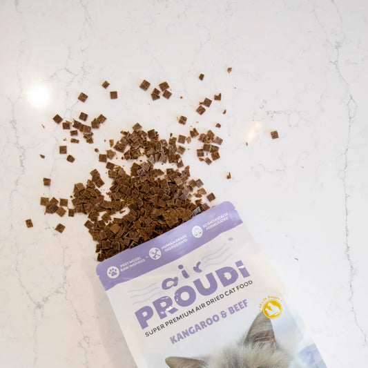Proudi - Air Dried Cat Food Kangaroo & Beef Super Premium High Protein Diet