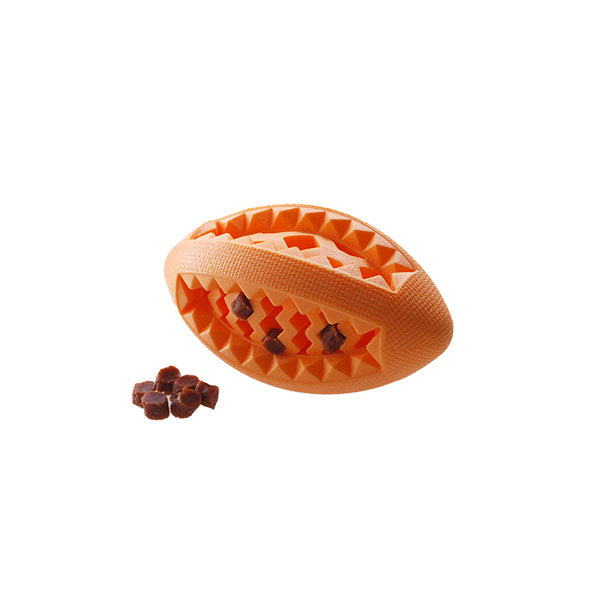 Dogs Tough Foam - Treat Rugby Toy