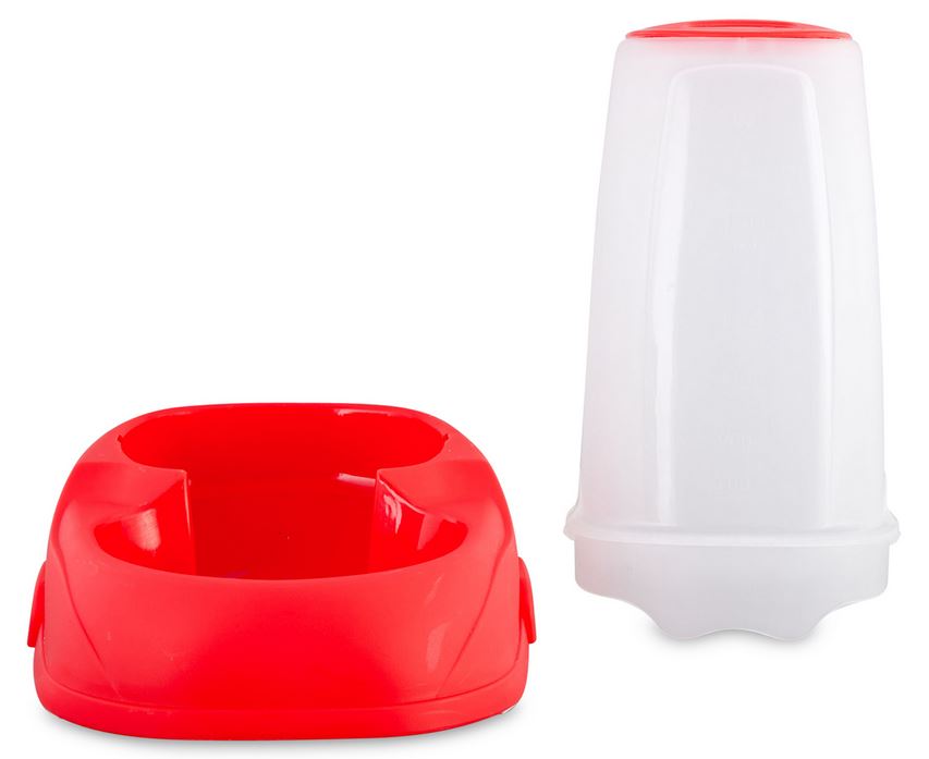 2 in 1 Auto Feeder/Drinker shown in reversed watering position
