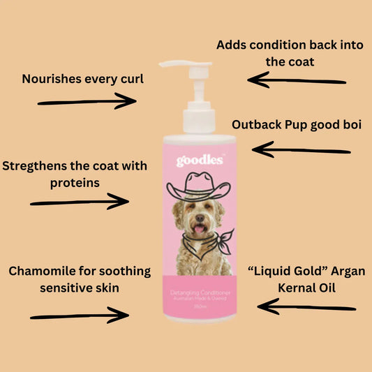 Goodles Detangling Conditioner for Dogs – Hydrating Coat Conditioner for Knots & Tangles