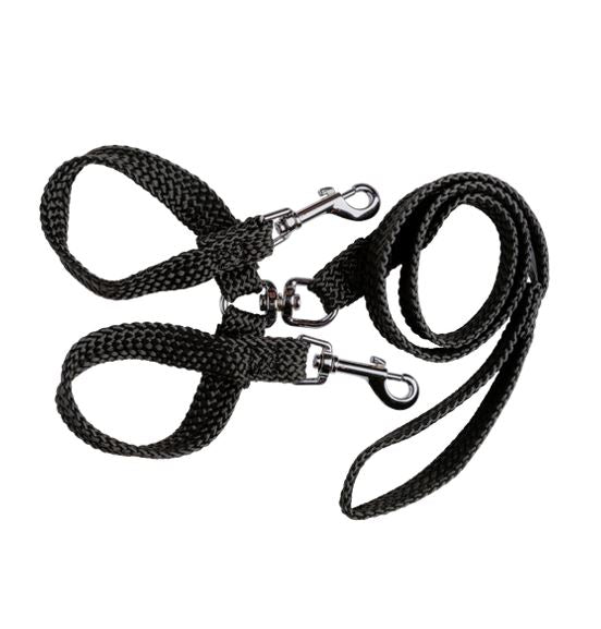 Beau Pets - Double Nylon Brace Lead – Dual Dog Lead for Walking Two Dogs