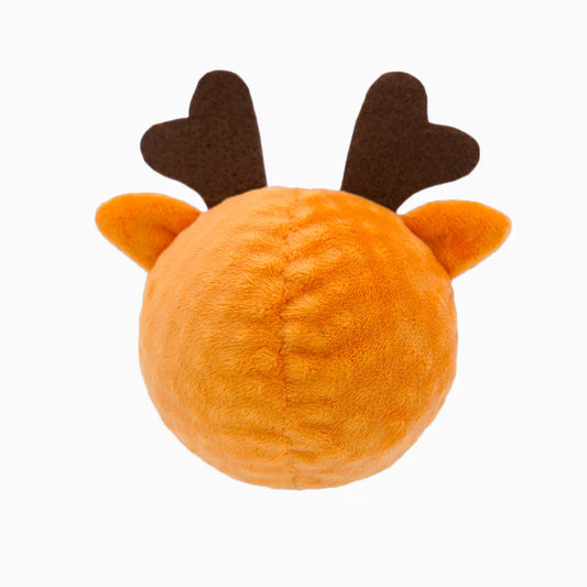Happy Woofmas – Super Ball Reindeer Dog Toy