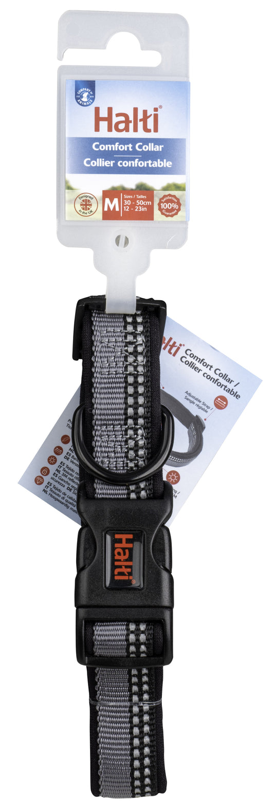 Halti Comfort Collar black retail packaging