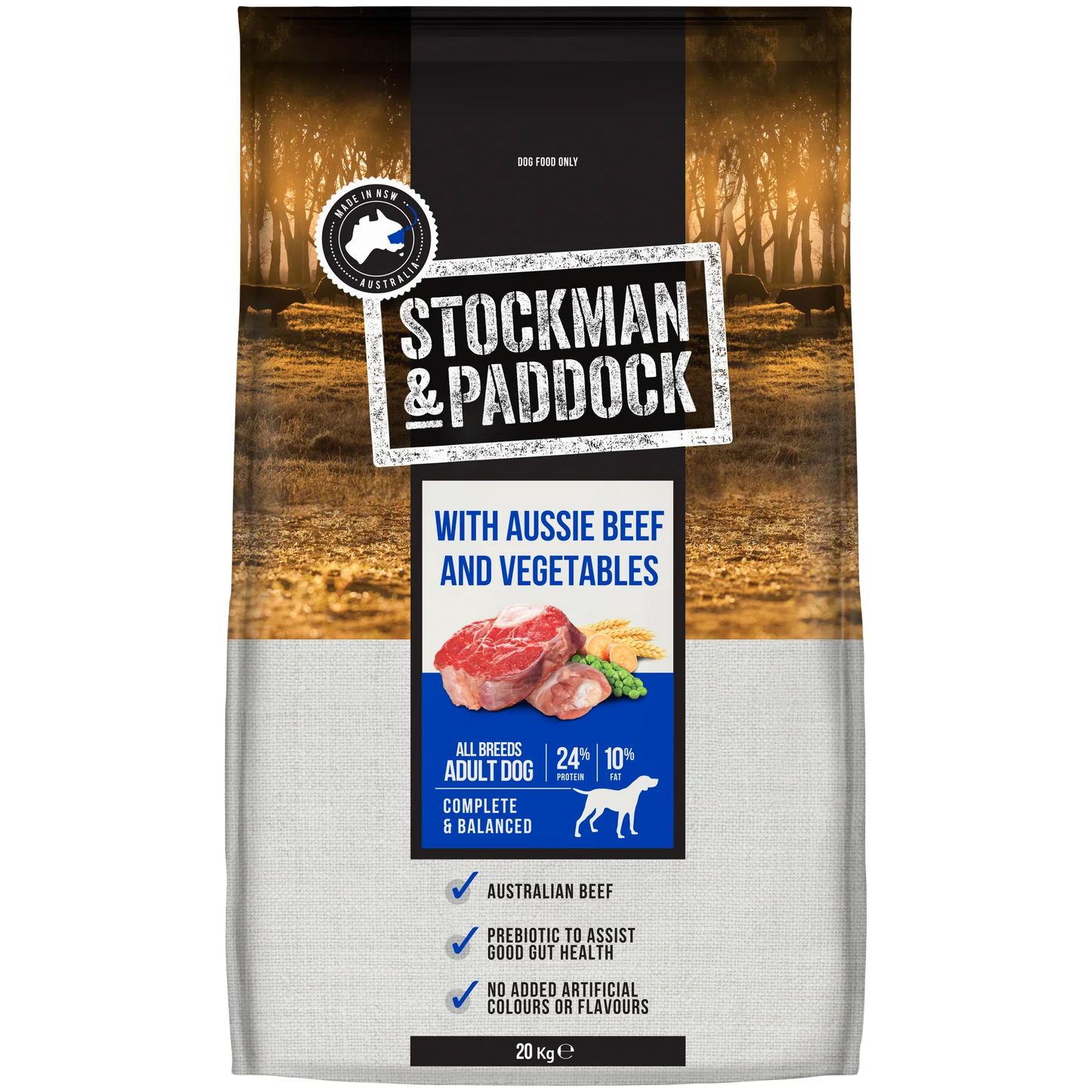 Stockman & Paddock – Adult Dog – Aussie Beef and Vegetables