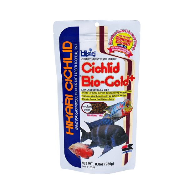 Hikari Cichlid Bio-Gold Plus fish food, product shot