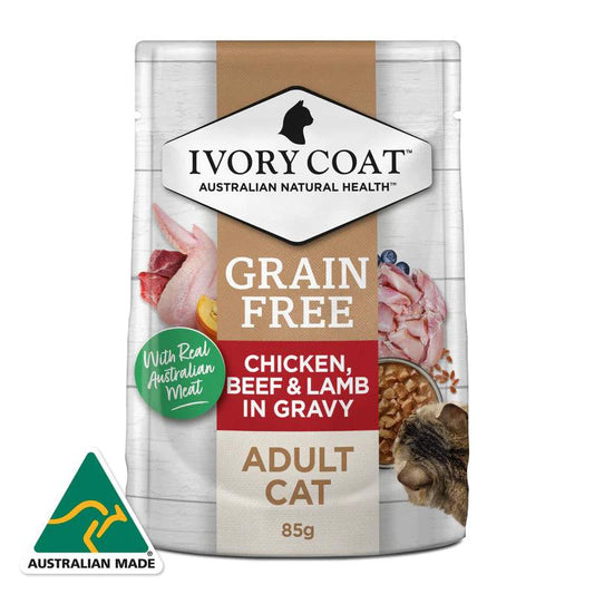 Ivory Coat – Wet Food – Adult Cat – GRAIN FREE - 12 x 85g