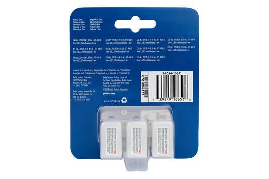 Back of the PetSafe Spray Refill Cartridges packaging