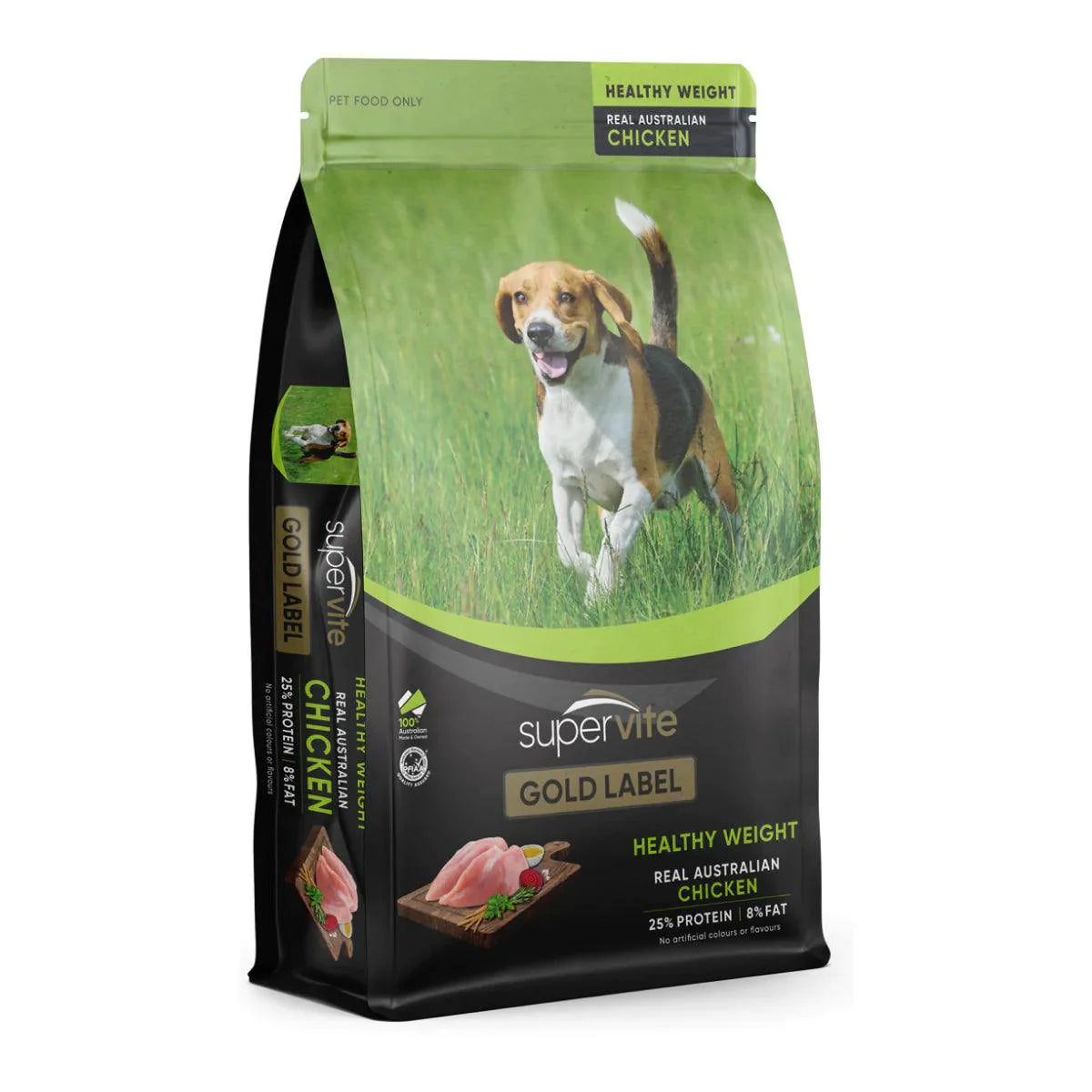 Supervite Gold Label – Adult Dog Food – Healthy Weight – Australian Chicken
