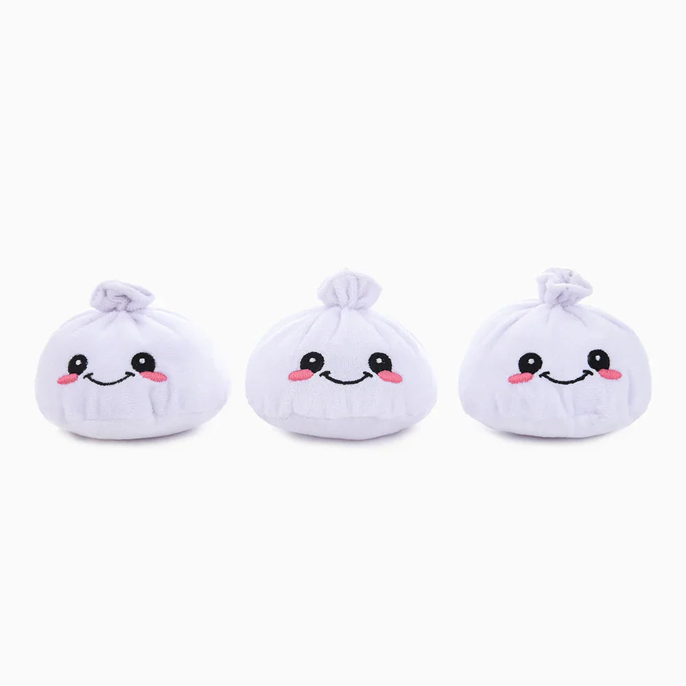Hugsmart Food Party Soup Dumplings Dog Toy Set