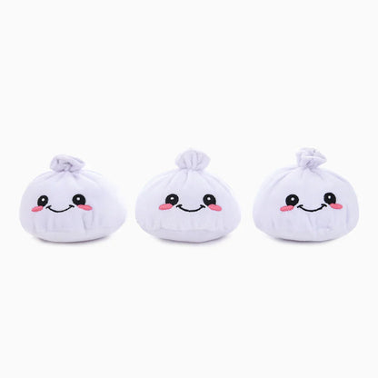Hugsmart Food Party Soup Dumplings Dog Toy Set