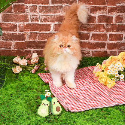 Hugsmart Crazy Catcher Avocado Cat Toy Set – Catnip Plush Toys