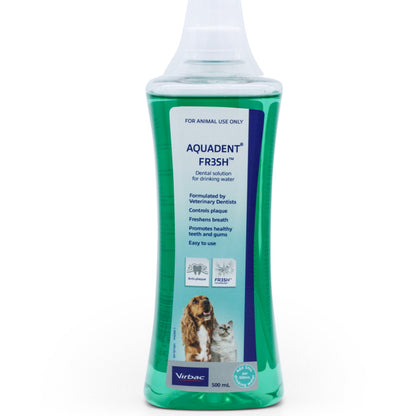 Aquadent FR3SH water additive bottle