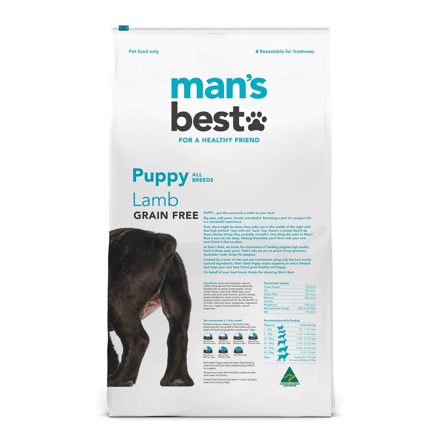 Man's Best – Puppy – GRAIN FREE – Lamb