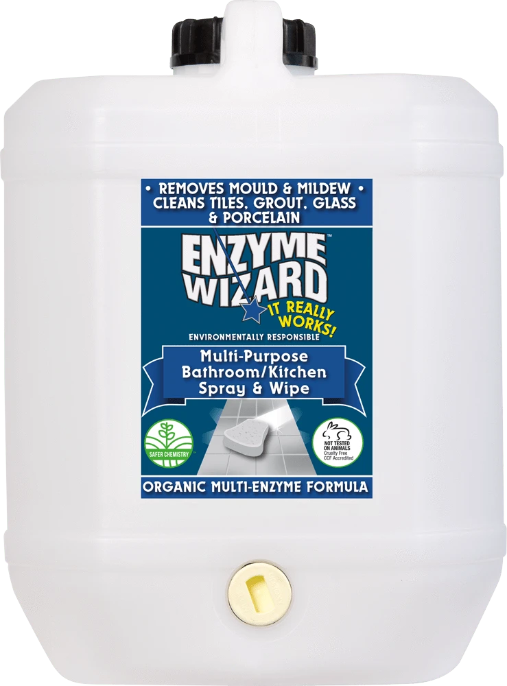 Enzyme Wizard Bathroom Kitchen cleaner 10 litre container