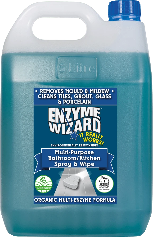 Enzyme Wizard Bathroom Kitchen cleaner 5 litre container