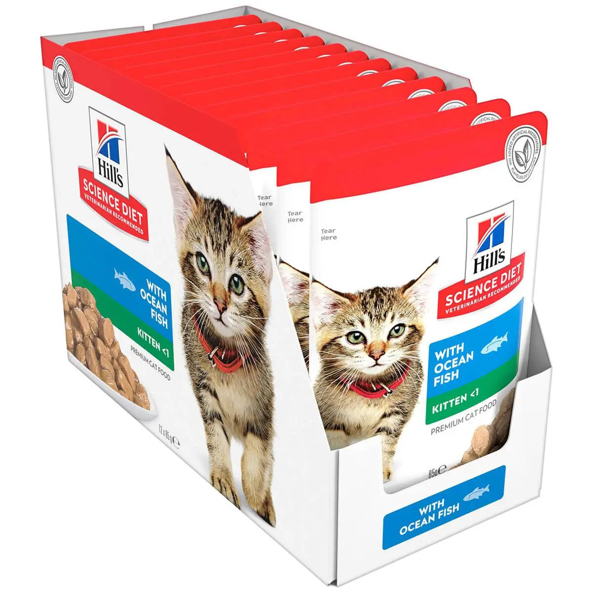 Hill’s Science Diet Kitten Ocean Fish wet food pouch front