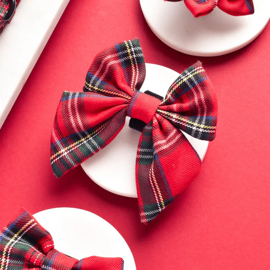 Dogs Sailor Bow Tie – Tartan