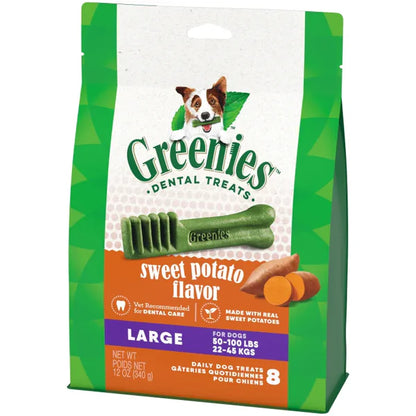 Greenies Dental Dog Treats Sweet Potato pack front