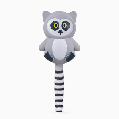 Hugsmart Jungle Tails Lemur Dog Toy – Latexplus latex body with crinkle plush tail