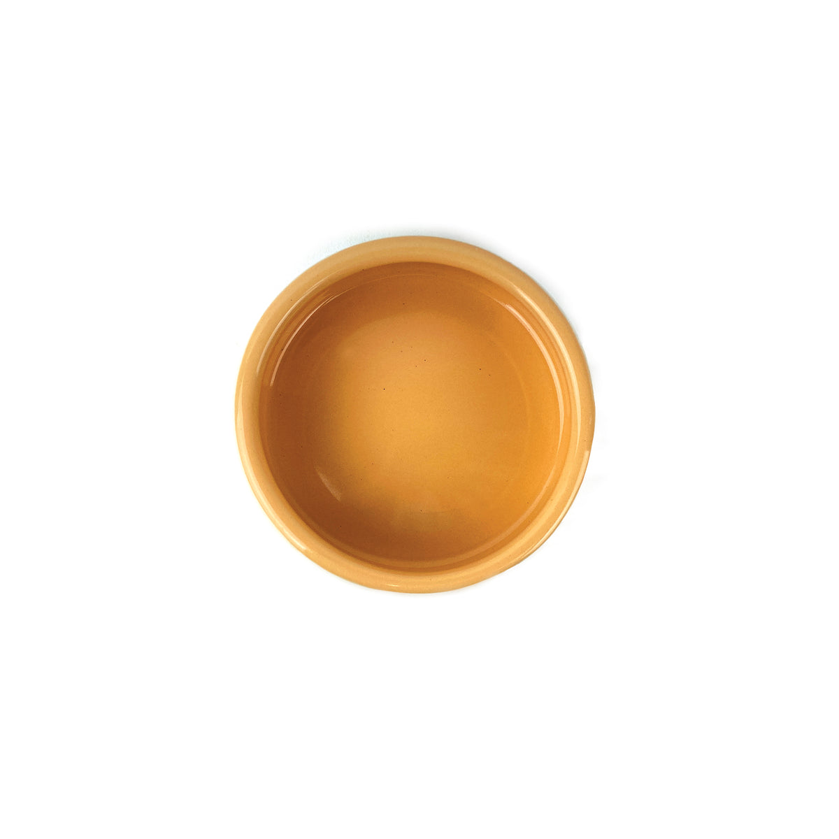 Pipsqueak ceramic carrot bowl, angled view showing glaze detail