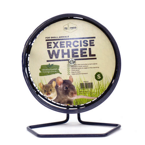 Pipsqueak small animal exercise wheel on white background