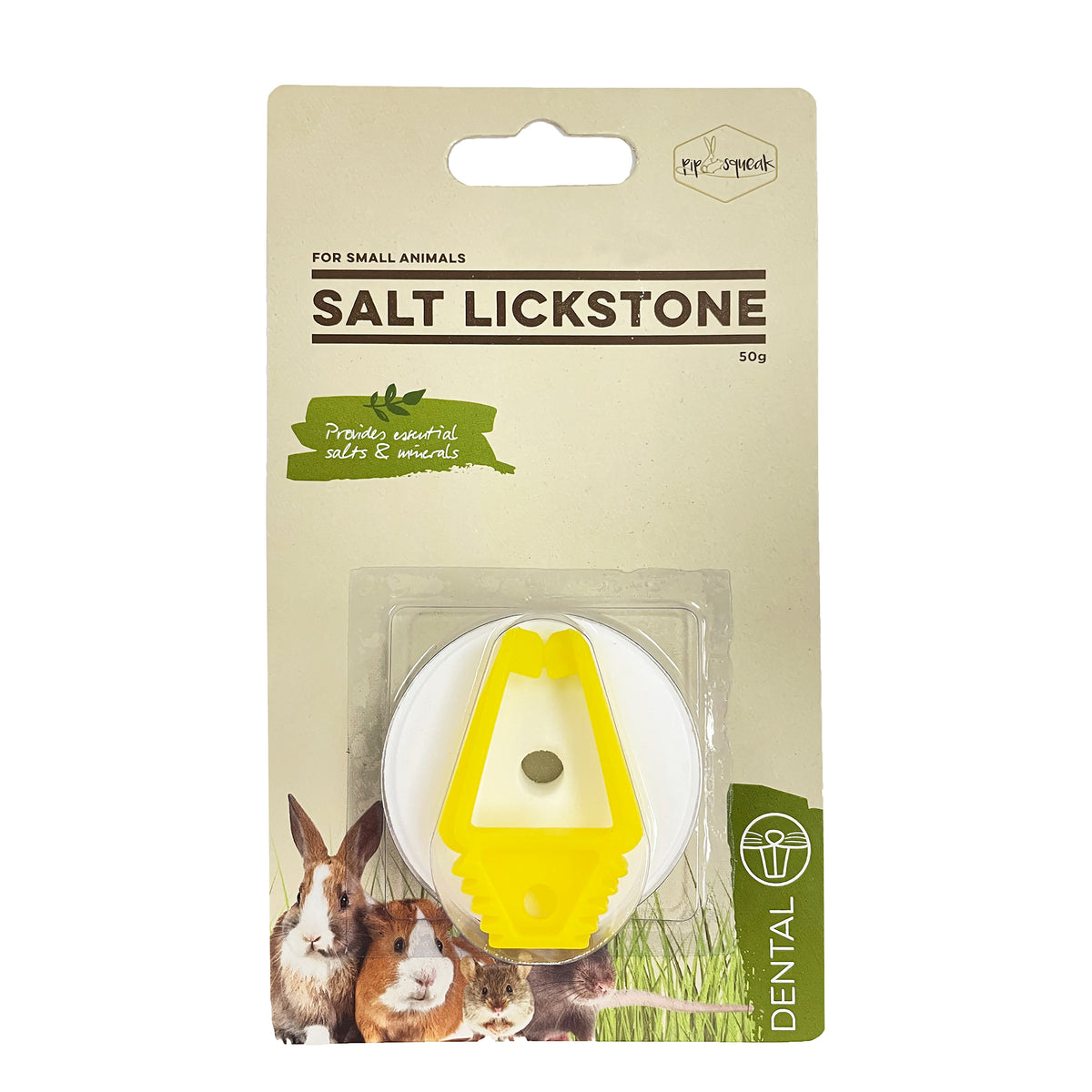 Pipsqueak Small Animal Salt Lickstone with holder