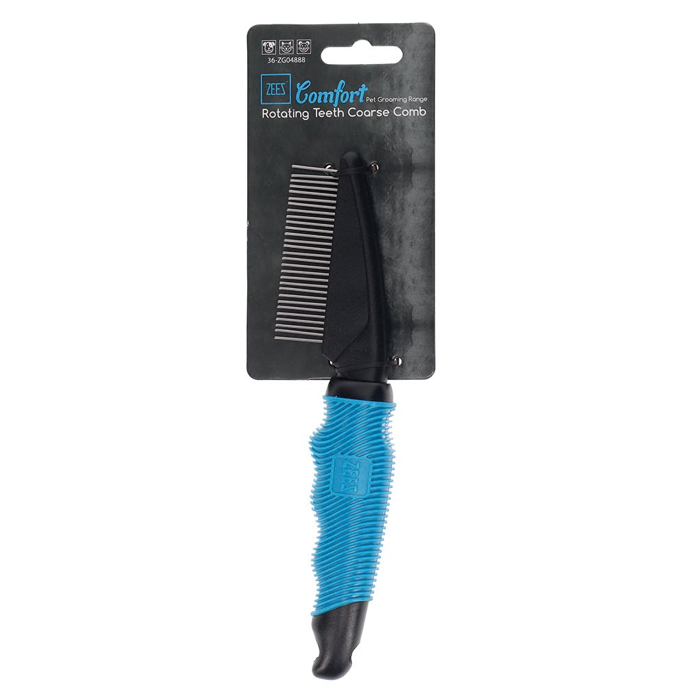 Pets Rotating Teeth Coarse Comb - Comfort product image 1