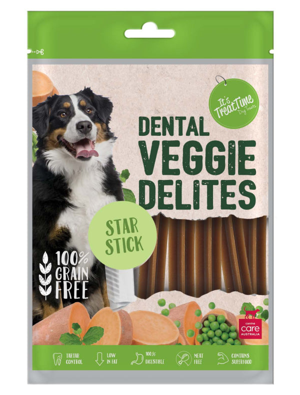It's Treat Time – Dental Veggie Delights – Star Stick