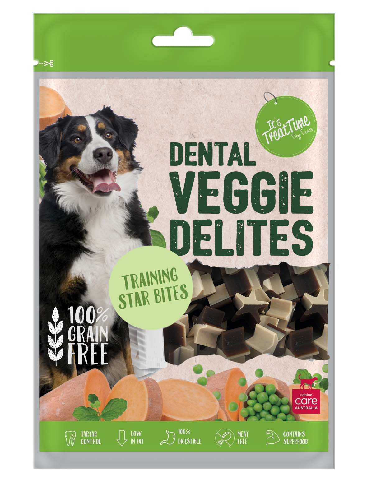 It's Treat Time – Dental Veggie Delights – Training Star Bites