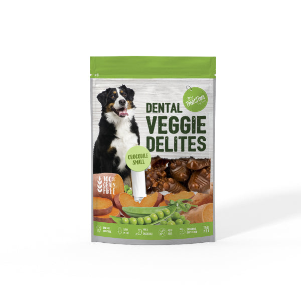 It's Treat Time – Dental Veggie Delights – Crocodile Small