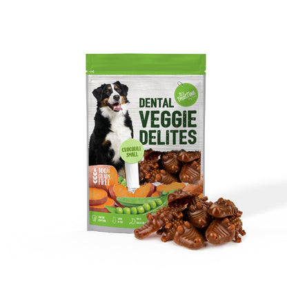 It's Treat Time – Dental Veggie Delights – Crocodile Small