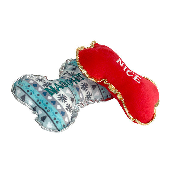 Dogs Christmas Plush Bone Set - Naughty or Nice product image 3