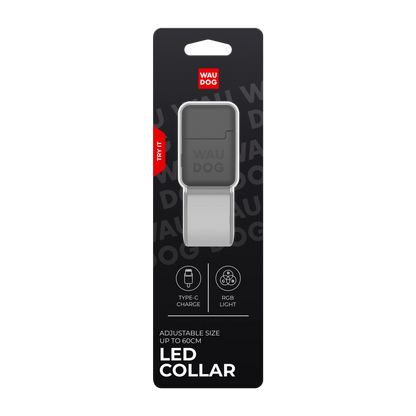 WAUDOG LED Collar - Rechargeable RGB Light-Up Dog Collar for Night Safety product image 1