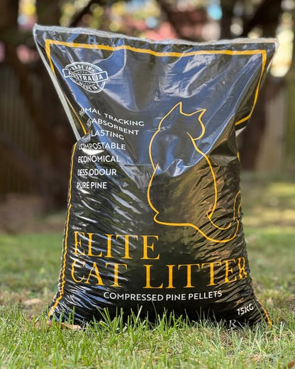 Bag of Elite Wood Pellets pine cat litter