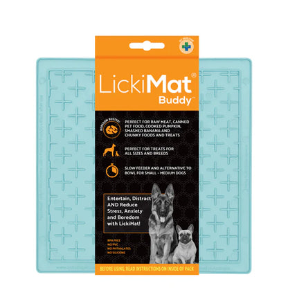 Close-up of the LickiMat Pastel Buddy textured surface