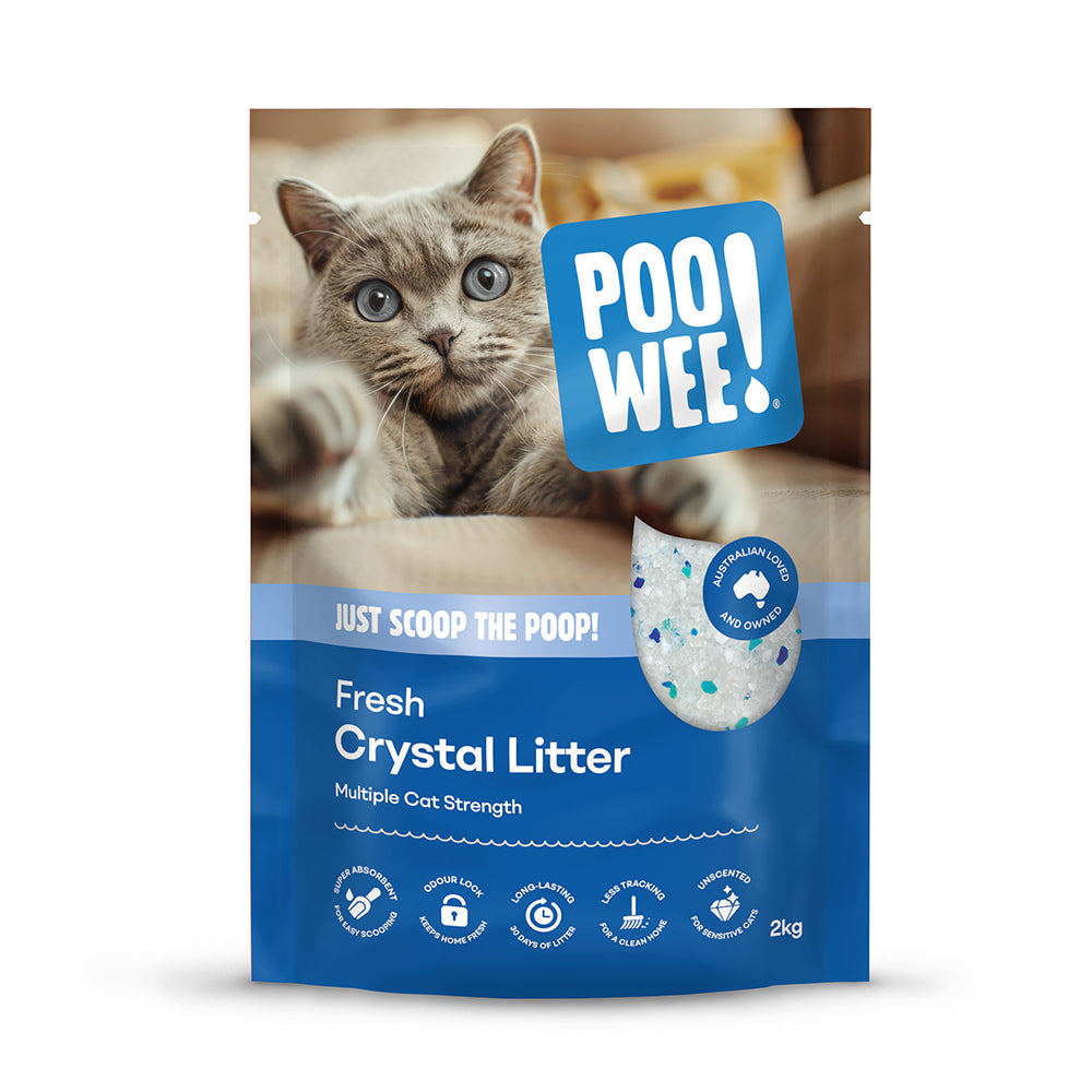 PooWee! Fresh Crystal Litter bag packaging