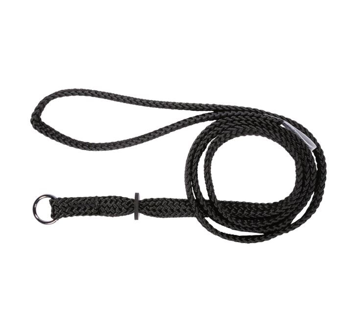 Beau Pets black nylon single choker lead for dogs