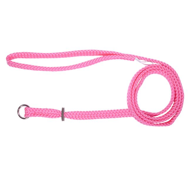 Beau Pets pink nylon single choker slip lead for dogs