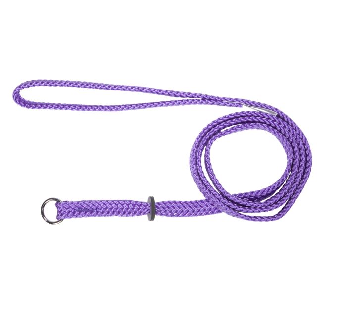 Beau Pets purple nylon single choker slip lead for dogs