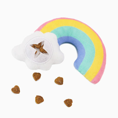 Hugsmart Crazy Catcher Unicorn & Rainbow Set – Interactive Plush Toys for Cats