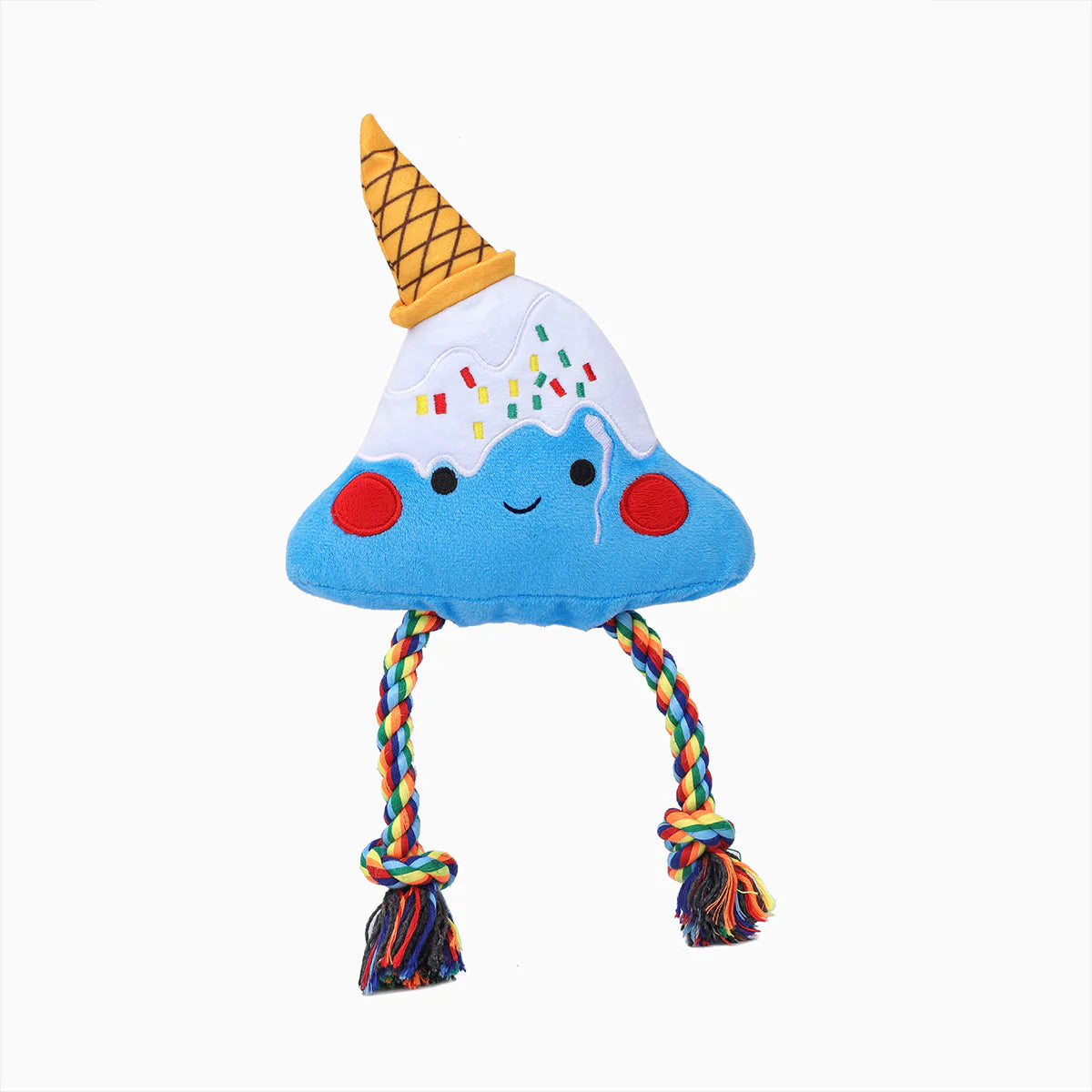 Hugsmart Foodie Japan Fuji Ice-Cream plush dog toy front view