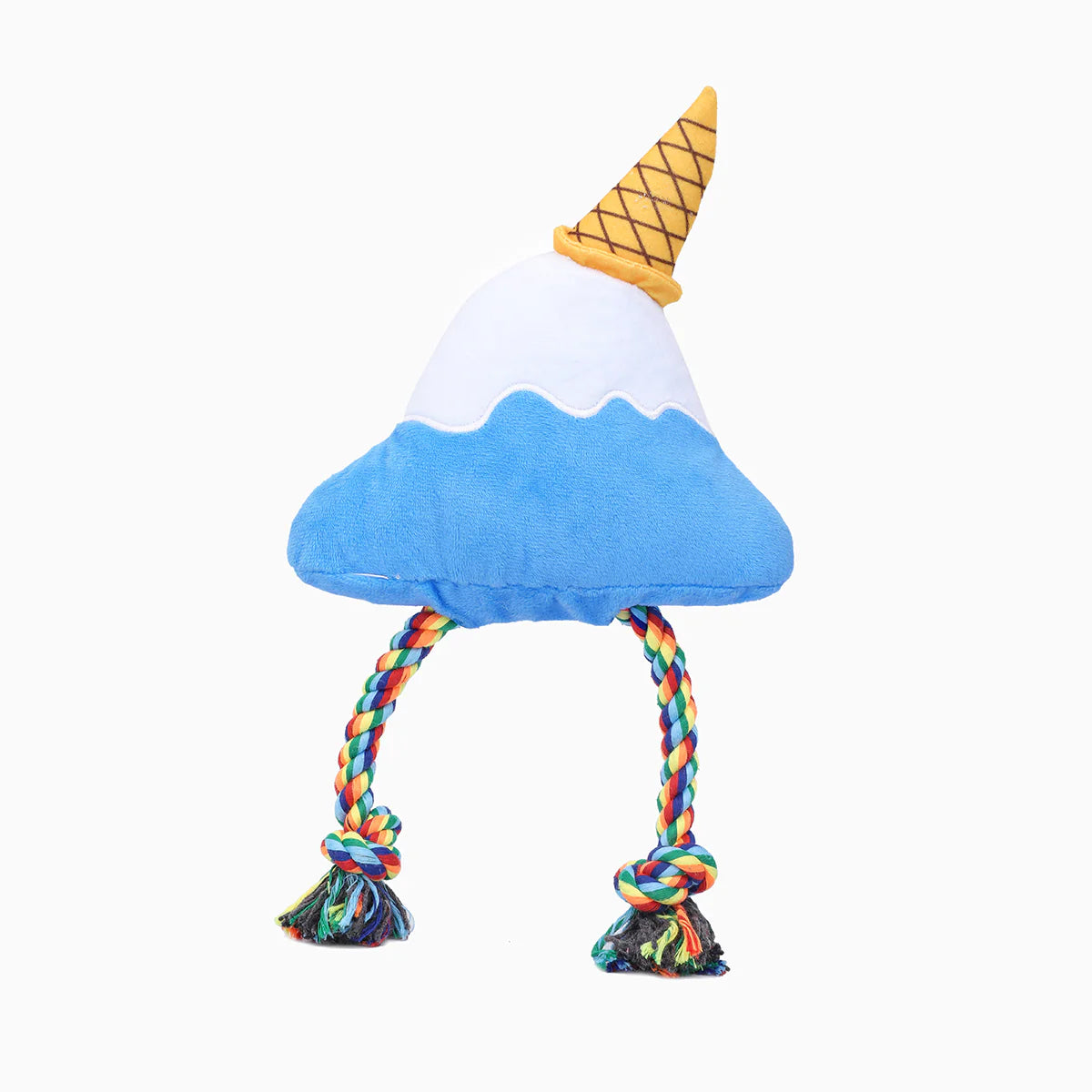 Hugsmart Foodie Japan Fuji Ice-Cream plush dog toy side view