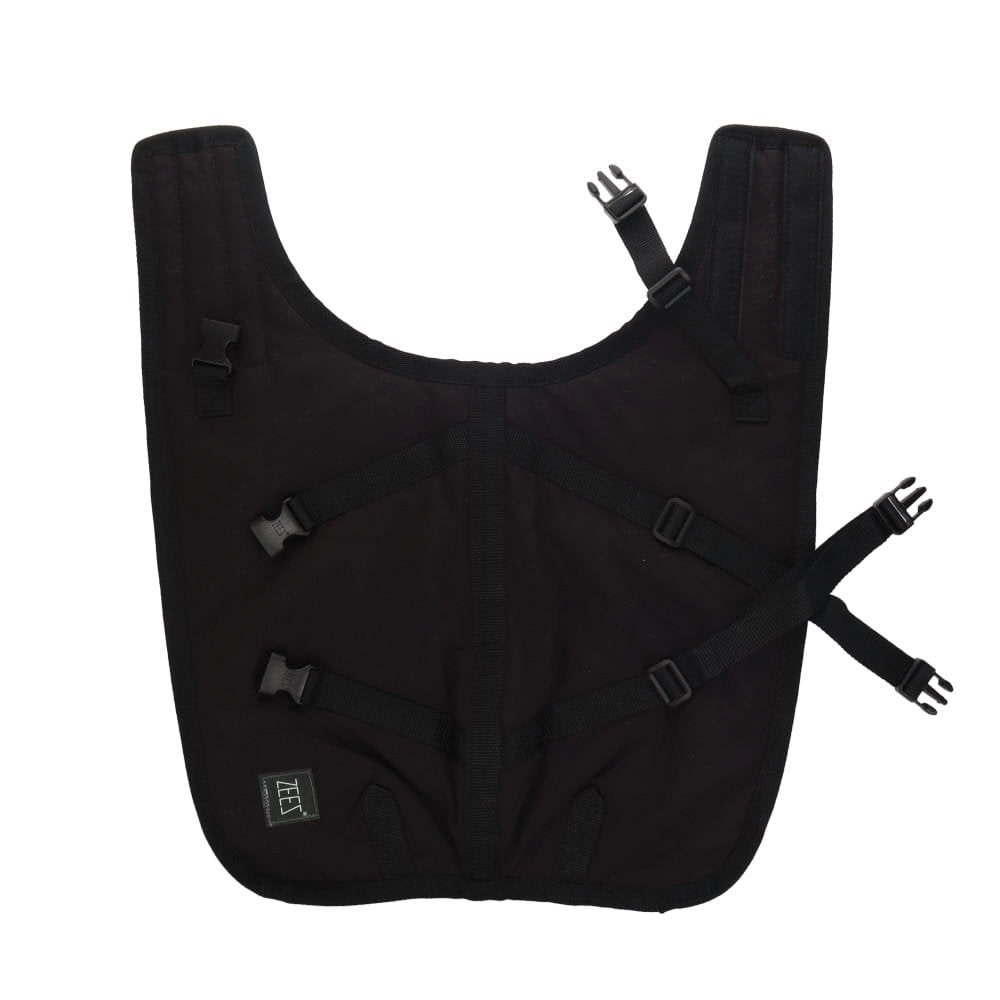 ZeeZ Waterproof Supreme Dog Coat Oil Skin Gen 2 back view showing straps