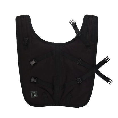 ZeeZ Waterproof Supreme Dog Coat Oil Skin Gen 2 back view showing straps