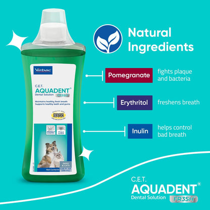 Aquadent FR3SH dosing cap and bottle