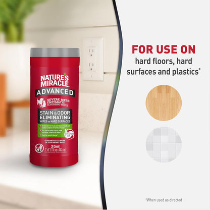 Nature's Miracle Advanced Stain & Odour Eliminating Wipes packaging photo