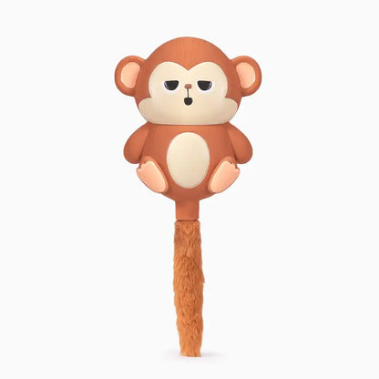 Hugsmart Jungle Tails Monkey Dog Toy – Latexplus latex body with crinkle plush tail